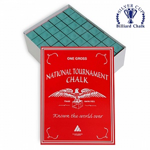 Мел National Tournament Chalk Green 144шт.